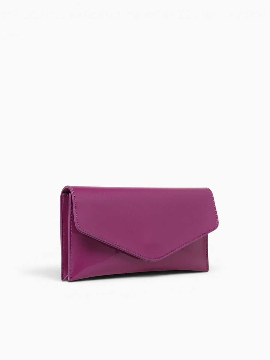 Riley Clutch Purple Pat Purple