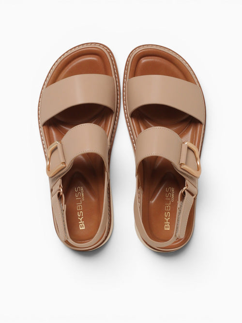 Sarah Beige Smooth Beige / 5 / M