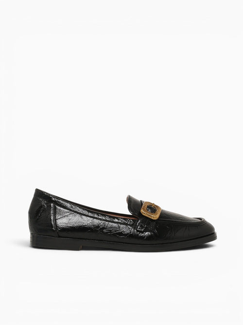 Gracie Black Patent Crinkle Black / 5 / M