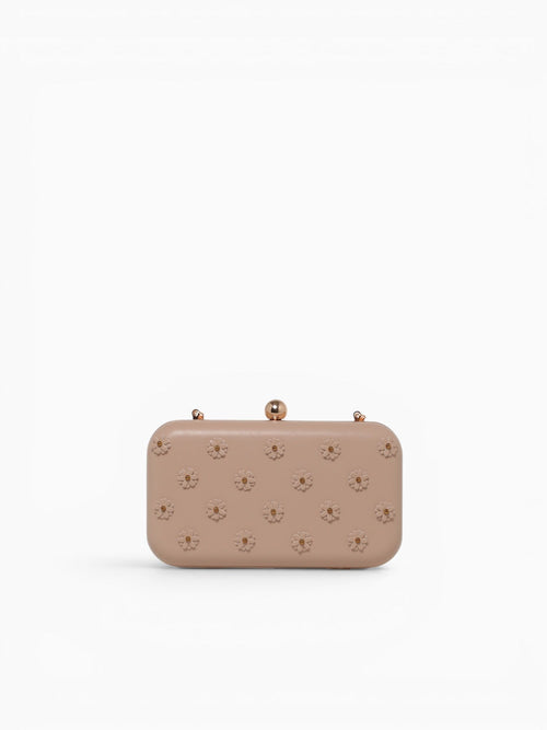 Tiana Clutch Bag Beige Beige