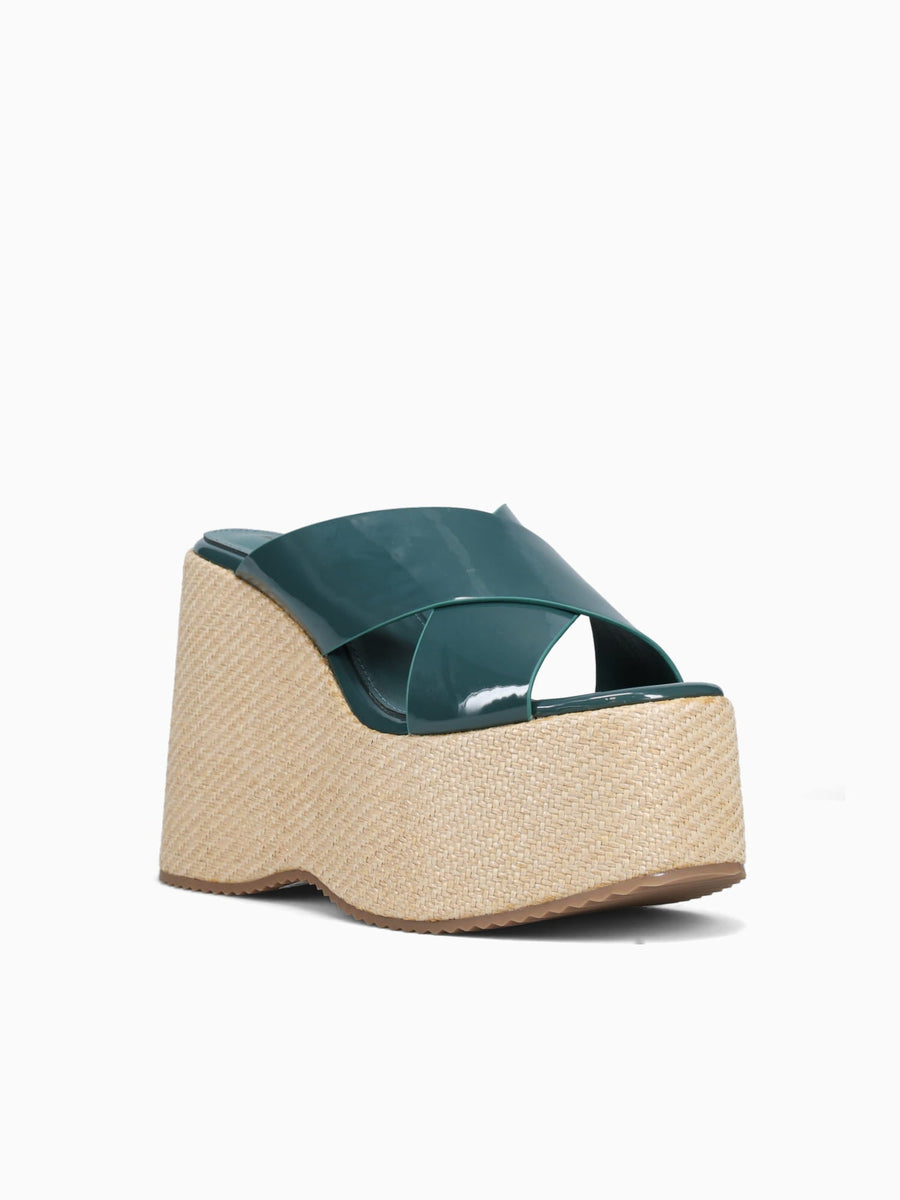 Daphne Teal Patent Blue / 5 / M