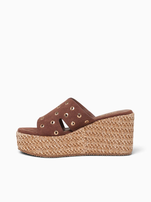 Amaya Dark Brown Textile Beige / 5 / M