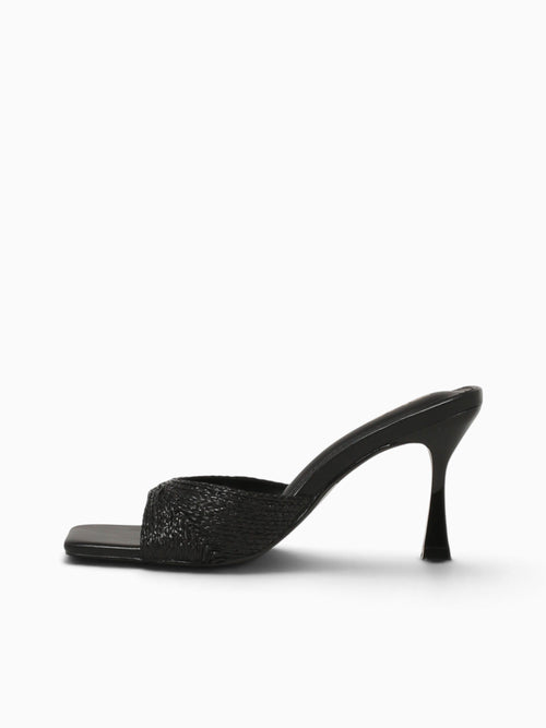 Alma Black Raffia Black / 5 / M