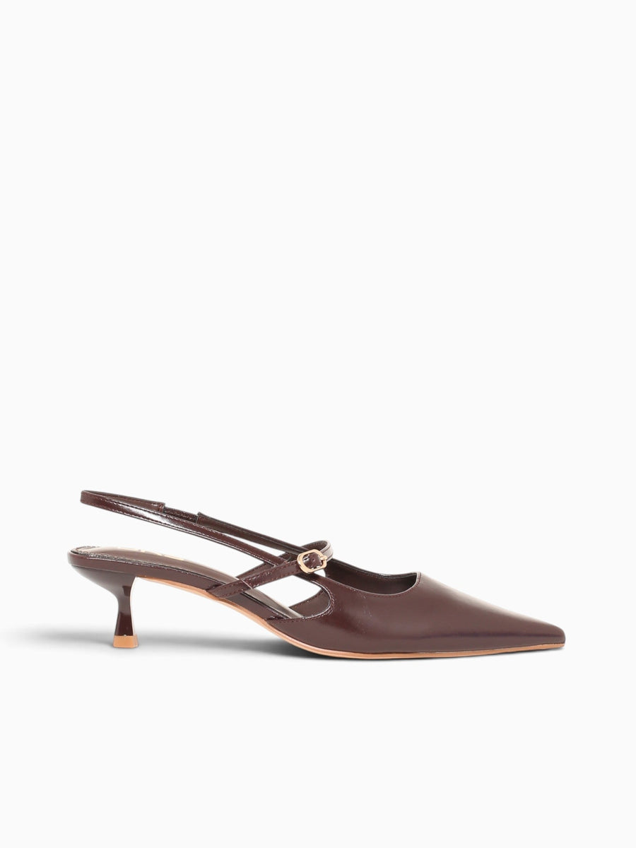 Mila Brown Patent Brown / 5 / M
