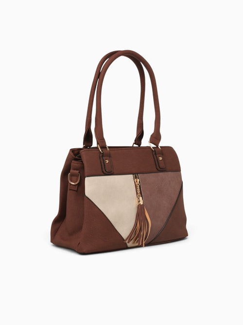 Chiara Top Handle Brown Multi Brown Multi