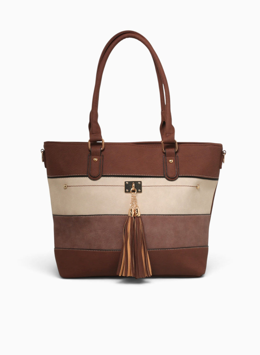 Isabella Tote Brown Multi Brown Multi