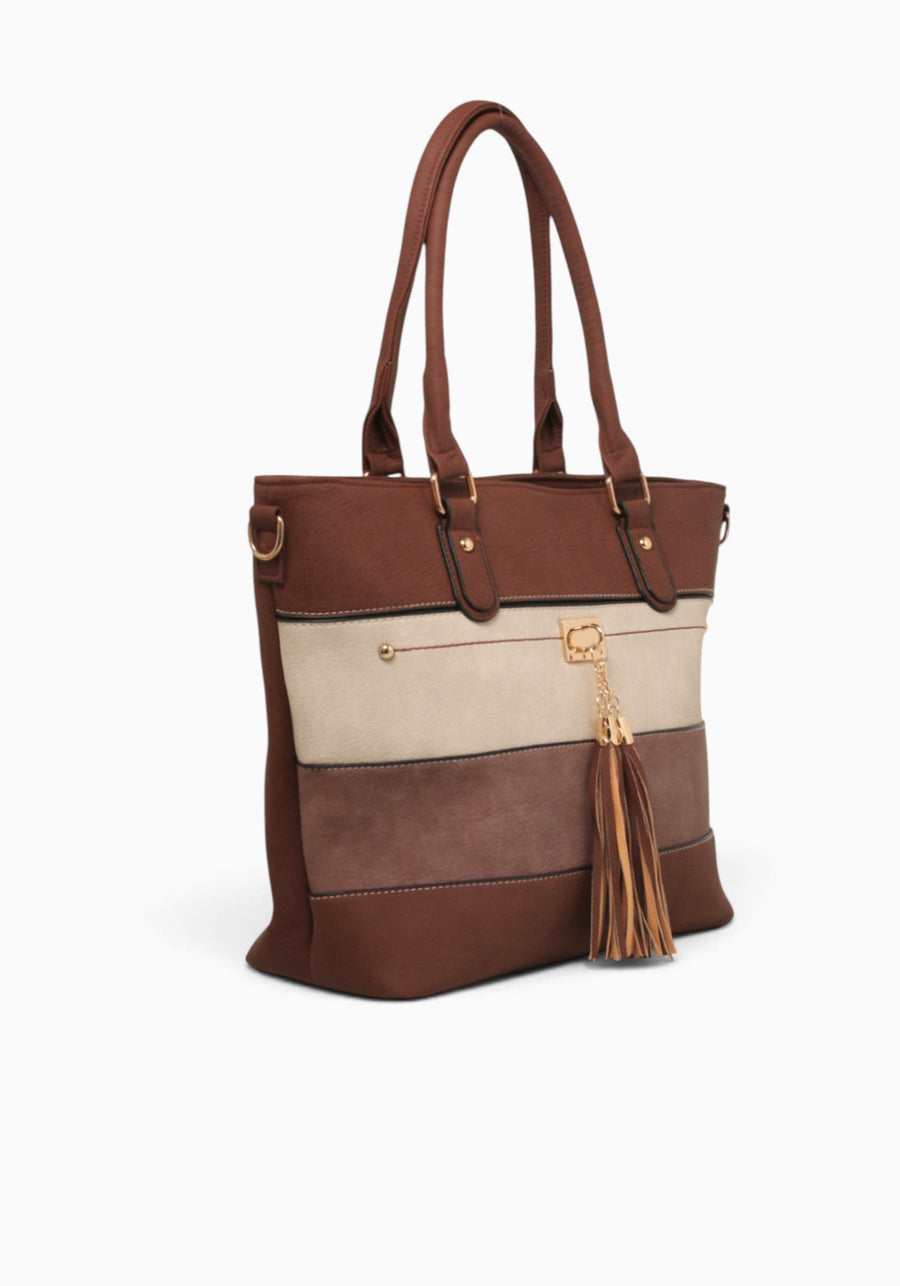 Isabella Tote Brown Multi Brown Multi