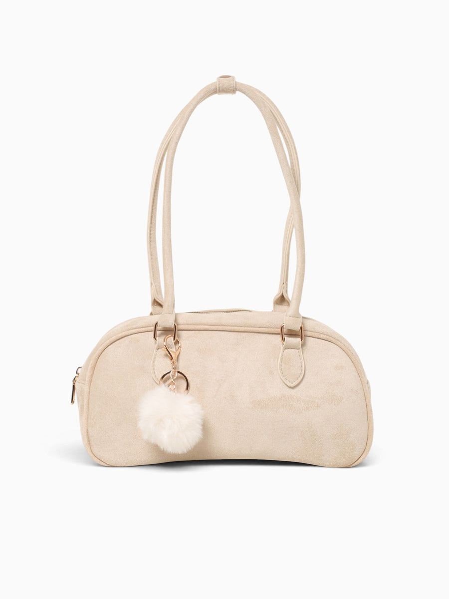 Bowler Shoulder Bag Beige Beige