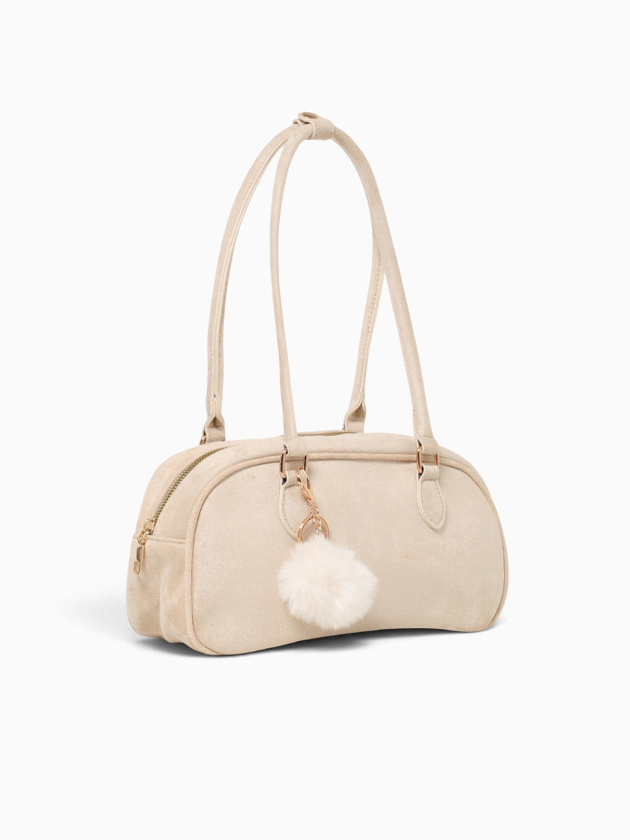 Bowler Shoulder Bag Beige Beige