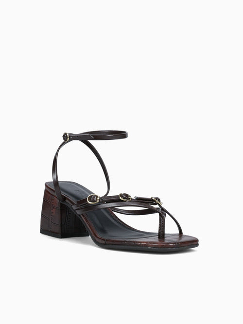 Cassie Marrom Croco Brown / 5 / M