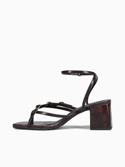 Cassie Marrom Croco Brown / 5 / M