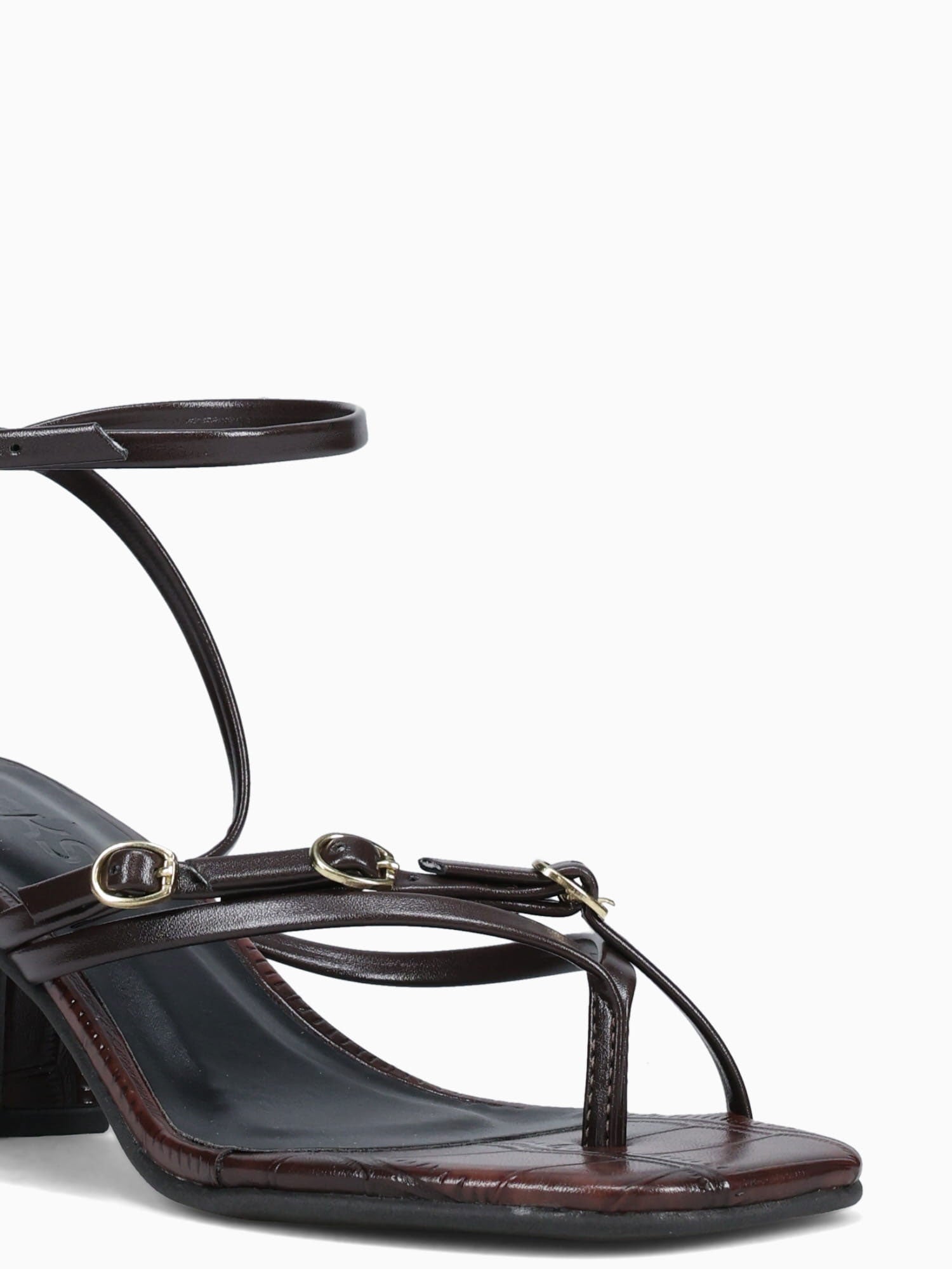 Cassie Marrom Croco Brown / 5 / M