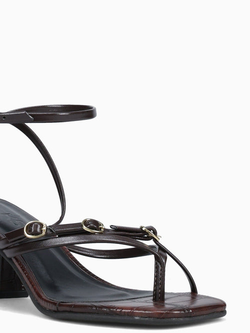 Cassie Marrom Croco Brown / 5 / M