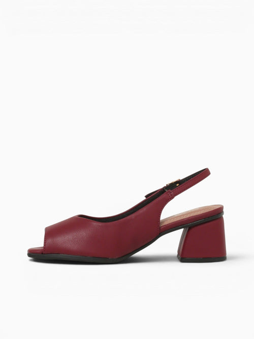 Solana Burgundy Napa Stretch Beige / 5 / M