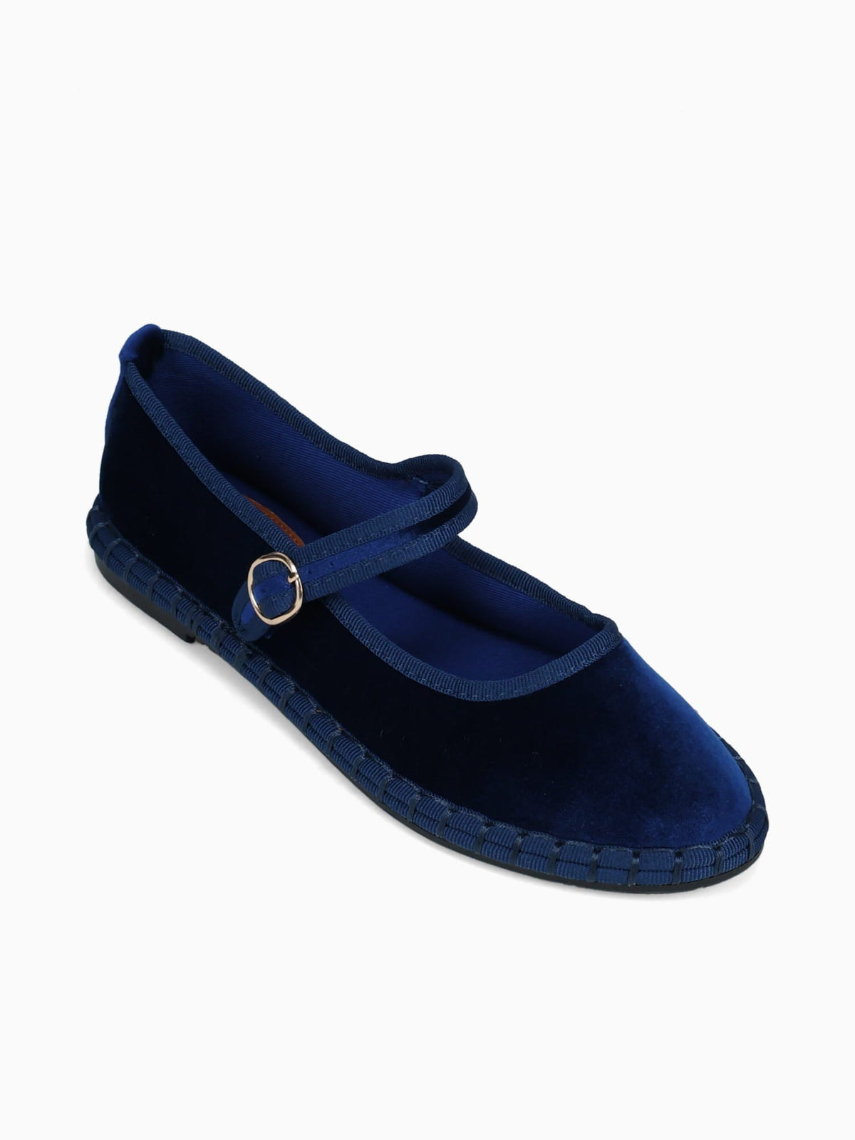 Flavia Blue Velvet Blue / 5 / M
