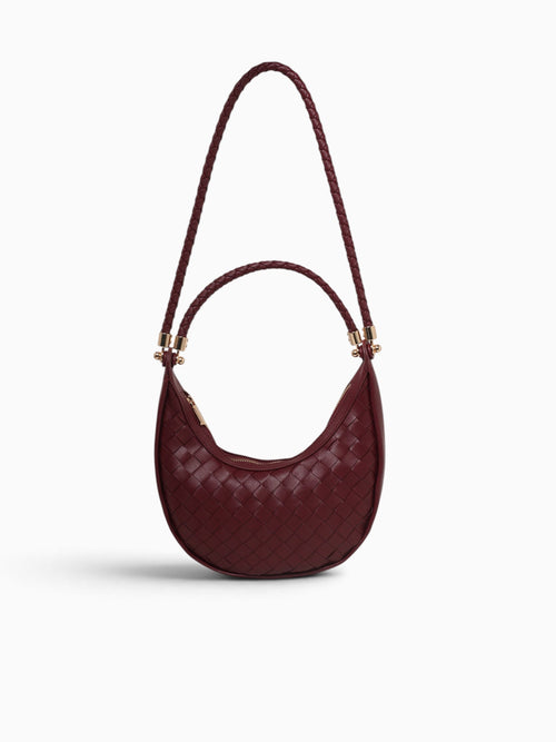 Fey Sml Shoulder Bag Burgundy Dark Red