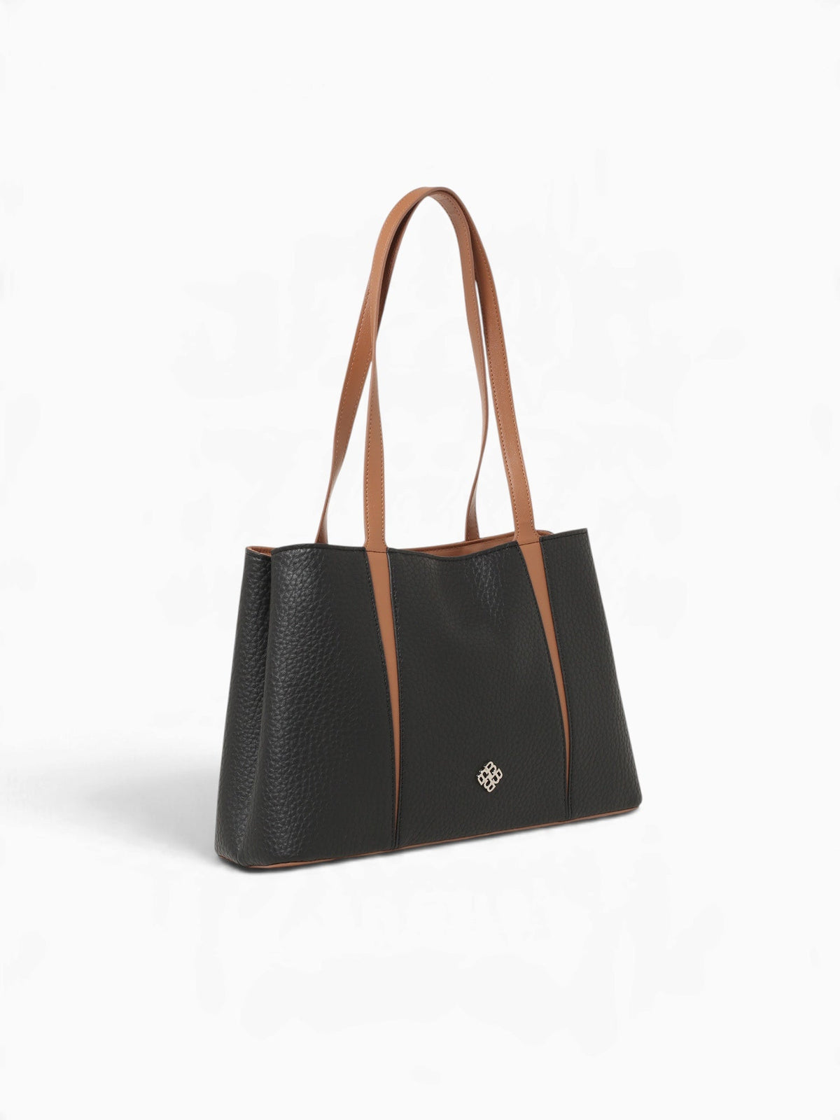 Jasmine Shoulder Bag Black Tan Black