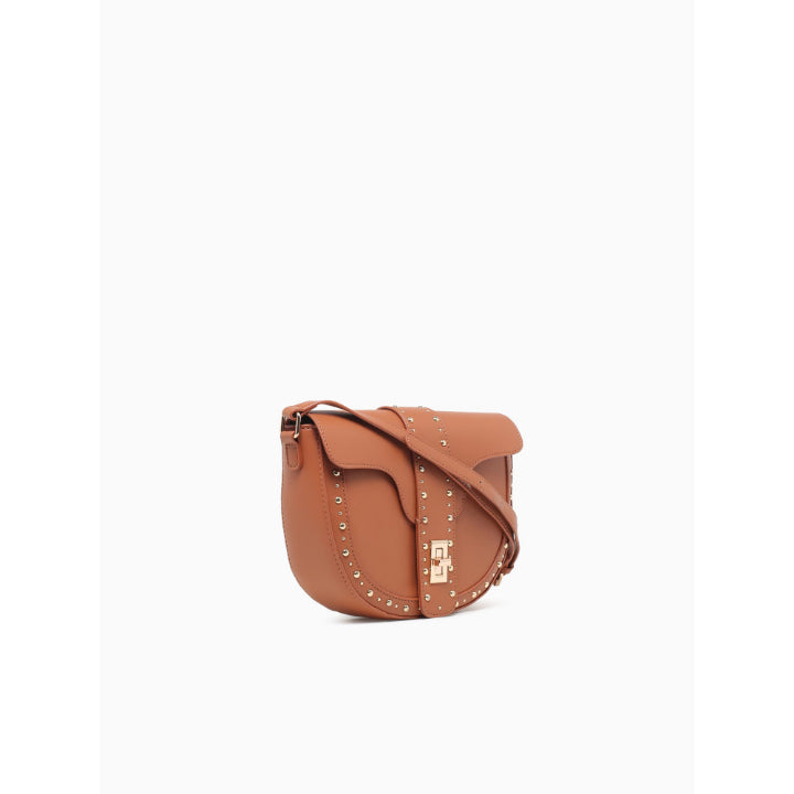 STUD CROSSBODY-TAN