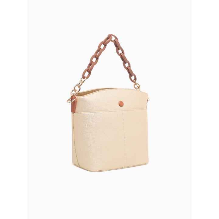 CHAINED SHOULDER BAG-GOLD