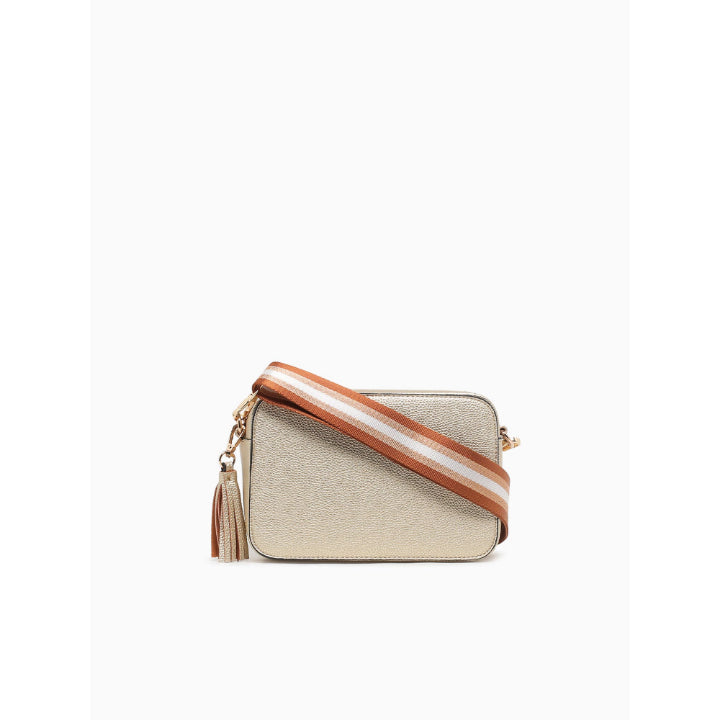 TASSEL CAMERA BAG W/STRAP-GOLD