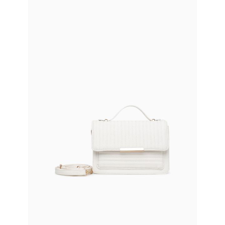 FLAP CROSSBODY-WHITE