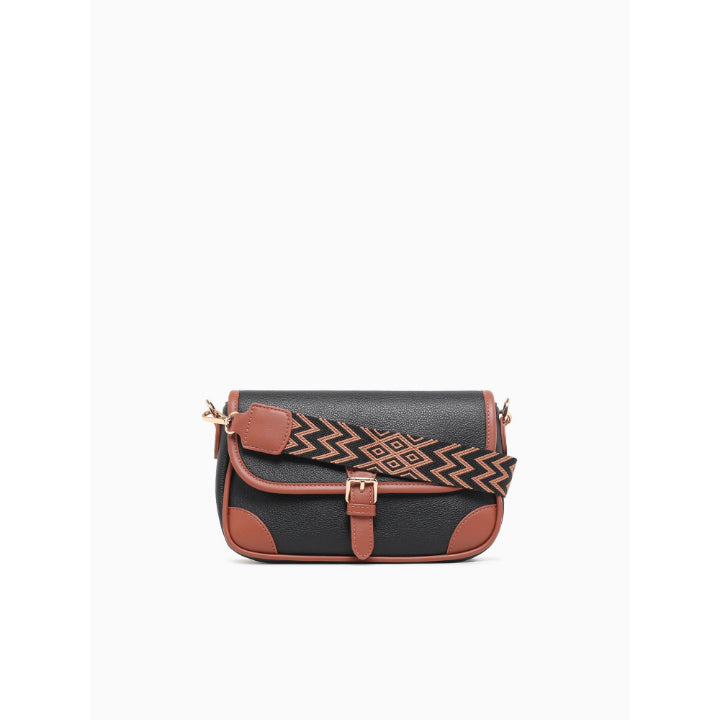 BUCKLE CROSSBODY-BLACK