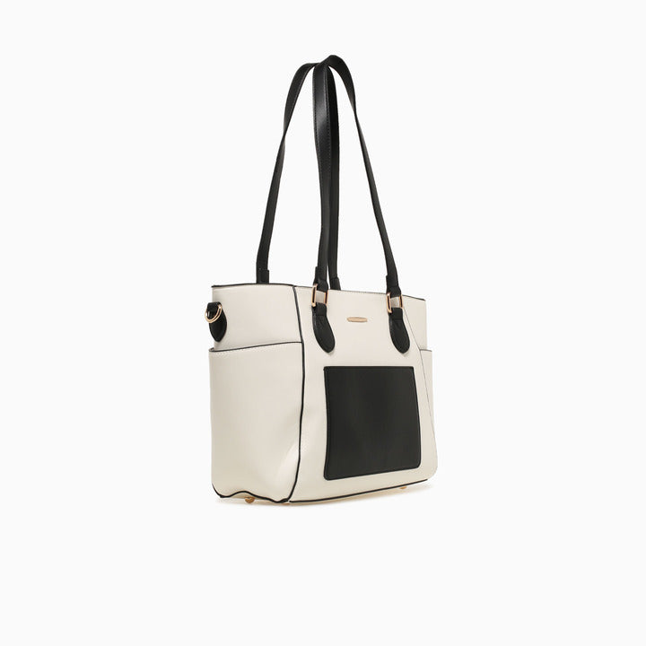FARAH TOTE-OFF WHITE