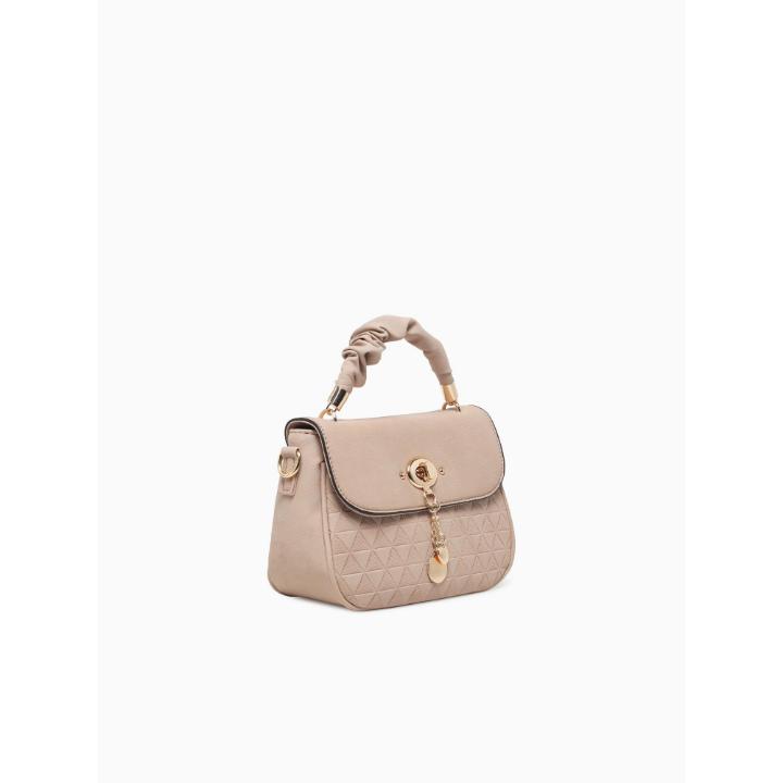 CHARM FLAP CROSSBODY-BEIGE