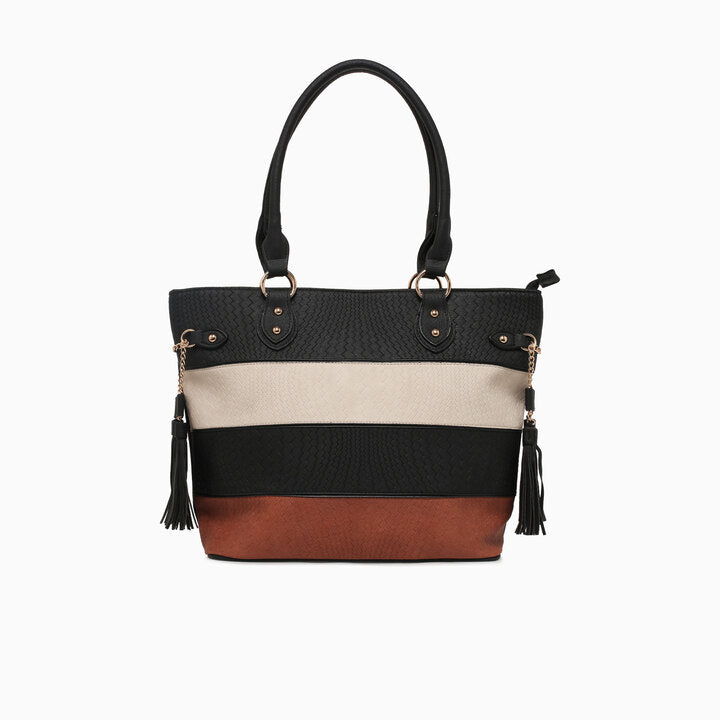 FRANCESCA TOTE-BLACK
