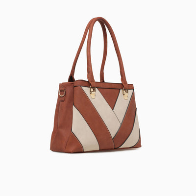 ALESSIA SHOULDER BAG-TAN
