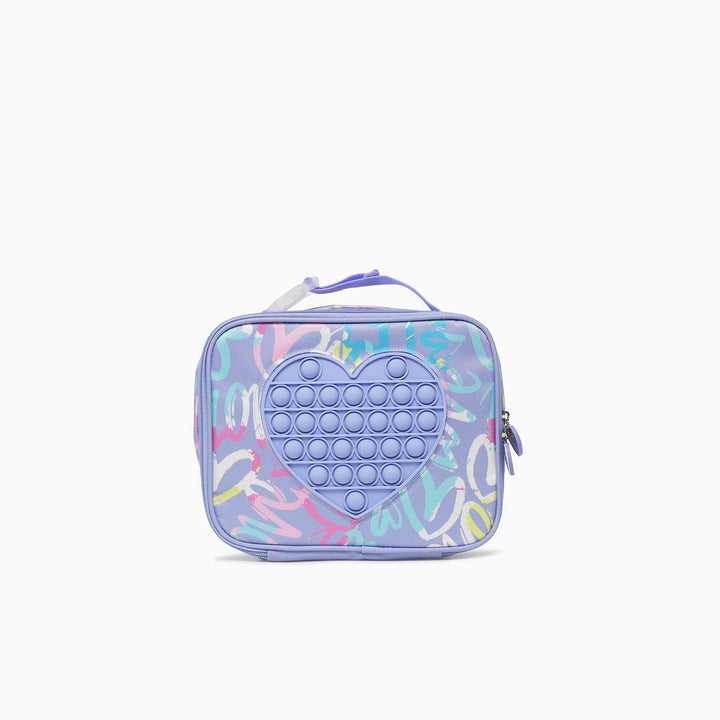 HEART LUNCHBAG-PURPLE