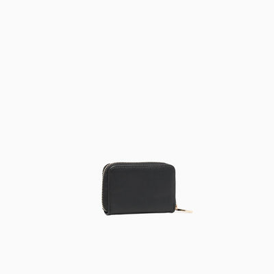 ZIPPED CARD CASE-BLACK