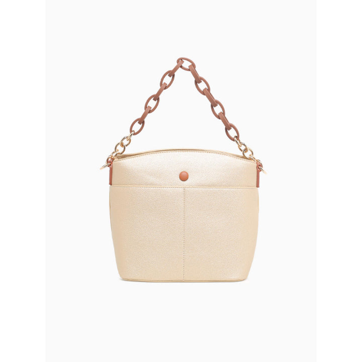 CHAINED SHOULDER BAG-GOLD