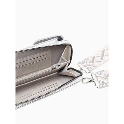 RACHEL WALLET CROSSBODY-SILVER