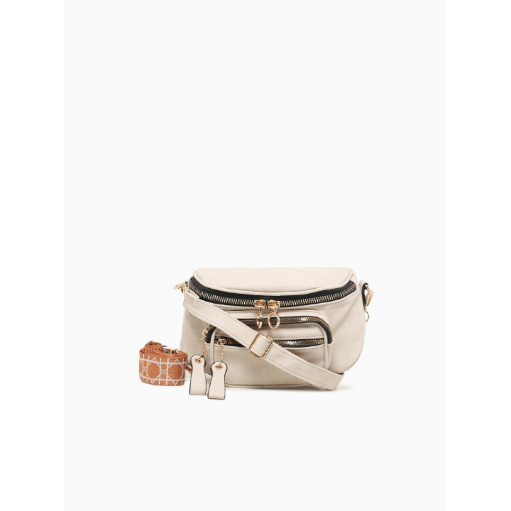 WAIST CROSSBAG-OFF WHITE