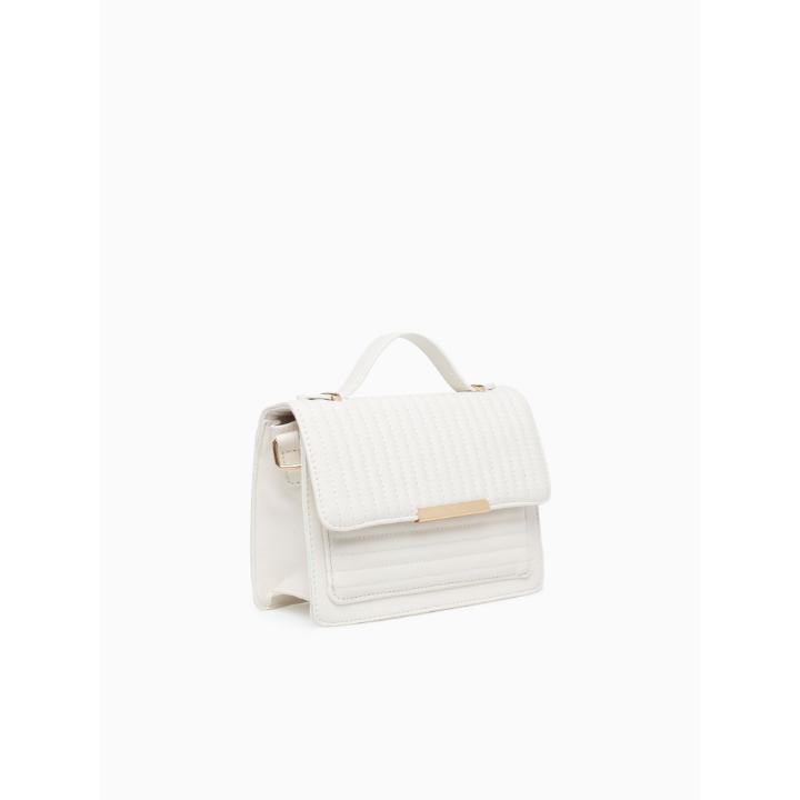FLAP CROSSBODY-WHITE