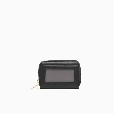 ZIPPED CARD CASE-BLACK
