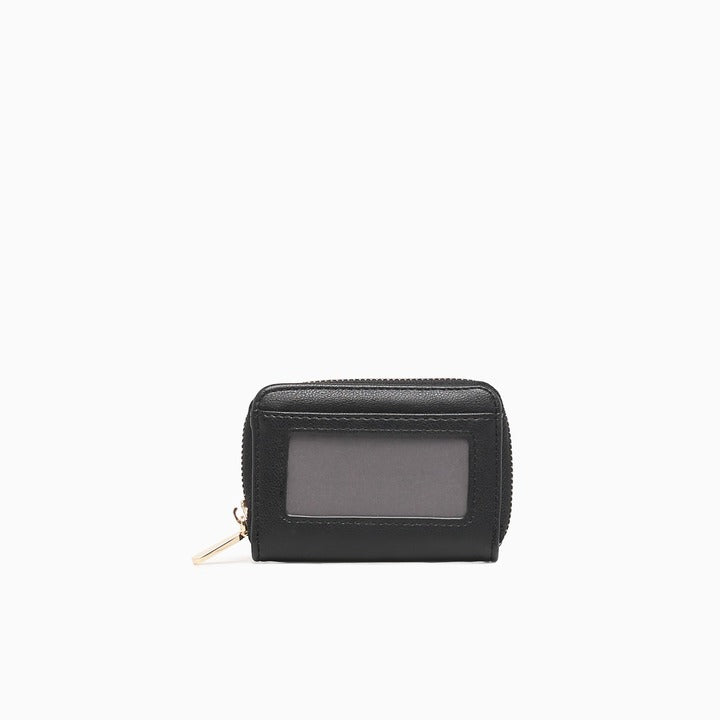 ZIPPED CARD CASE-BLACK