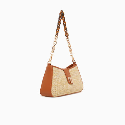 MELODY SHOULDER BAG-TAN