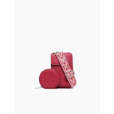 RACHEL WALLET CROSSBODY-RED