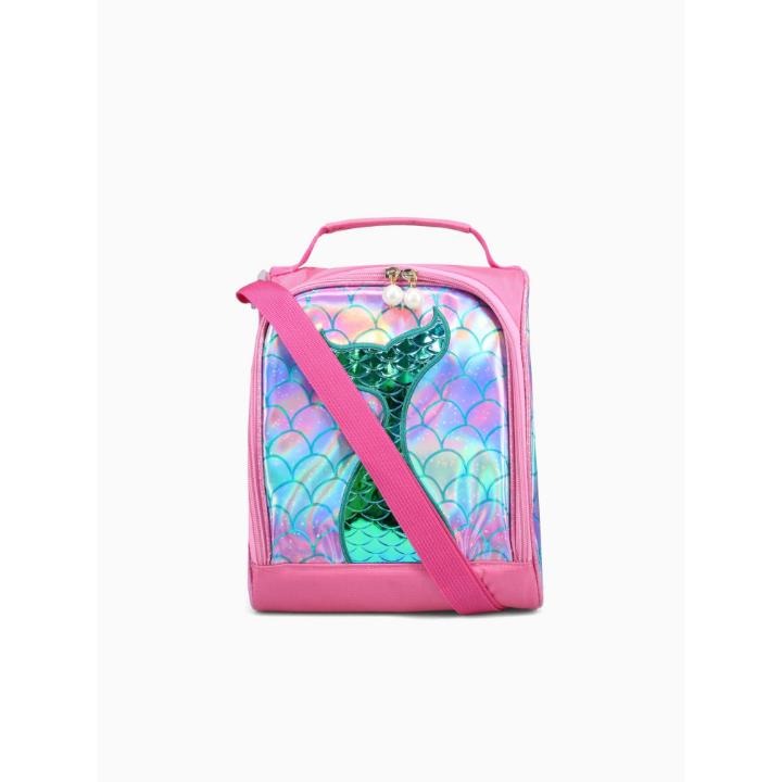 MERMAID LUNCHBAG-PINK MULTI