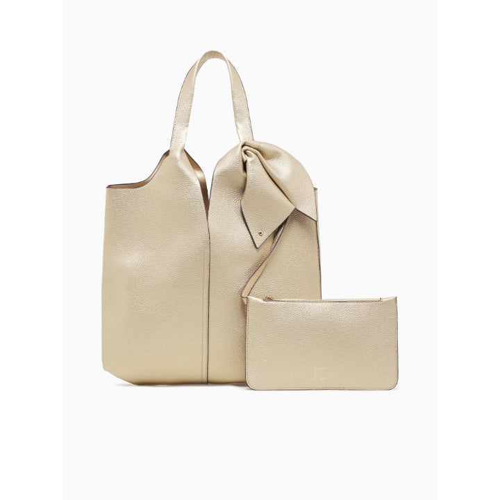 BOW SHOULDER BAG-GOLD