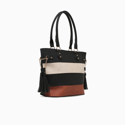 FRANCESCA TOTE-BLACK