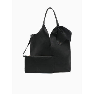 BOW SHOULDER BAG-BLACK