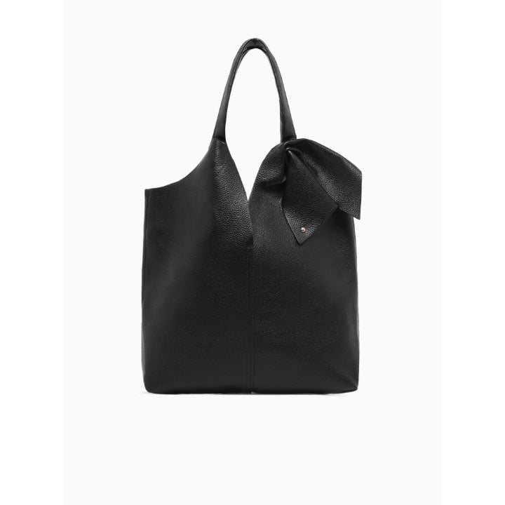 BOW SHOULDER BAG-BLACK